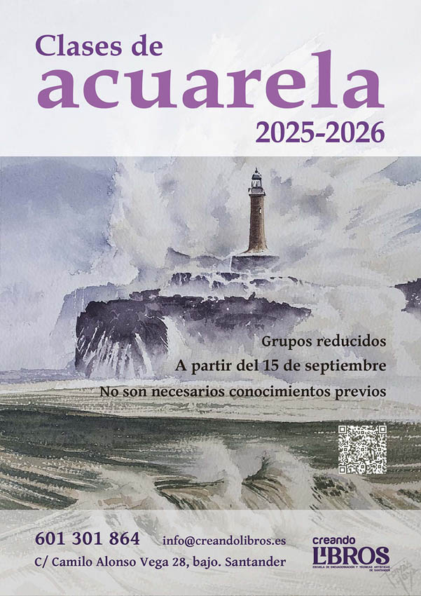 clases de acuarela en santander, impartido por Tomás Hoya Cicero en Creando Libros