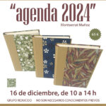 Taller de encuadernación Agenda 2024, el 16 de diciembre, en Creando Libros. Escuela de encuadernación y técnicas artísticas de Santander