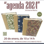 "Agenda 2024" Taller de encuadernación, en Creando Libros de Santander. Impartido por Montserrat Muñoz.