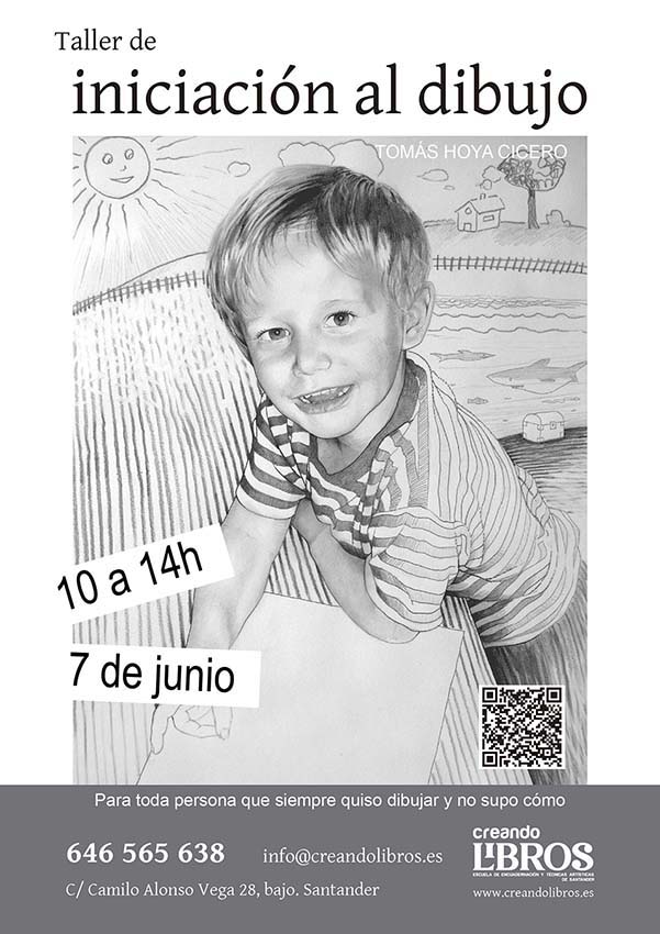 Taller de iniciación al dibujo, impartido por Tomás Hoya Cicero en Creando Libros